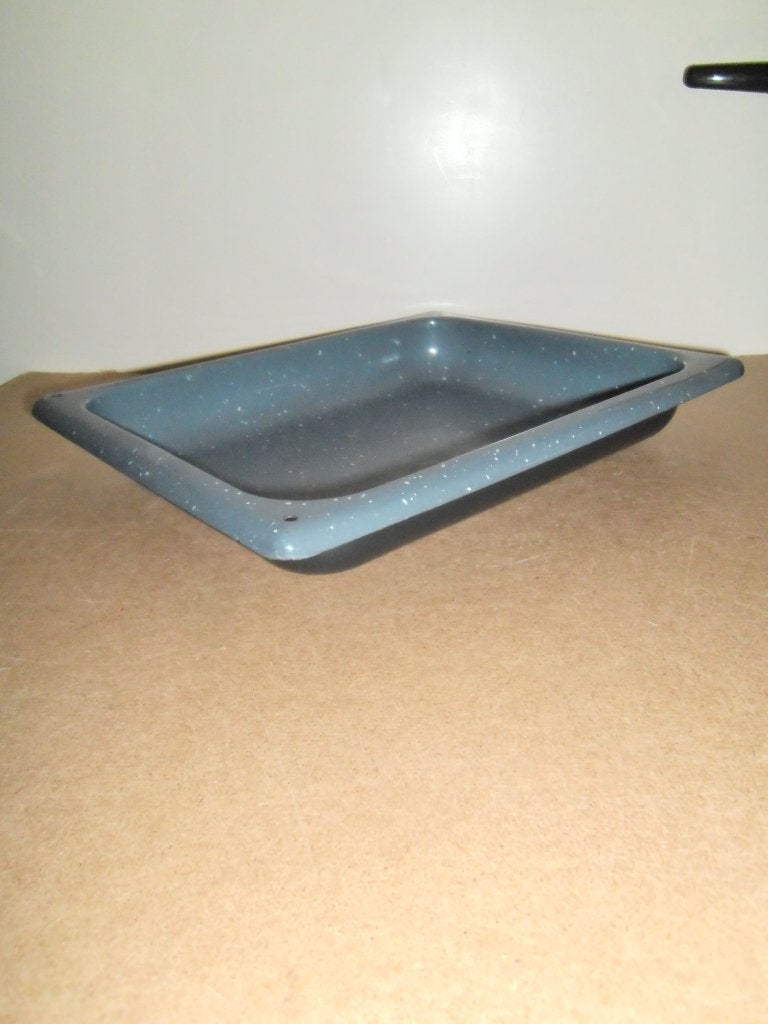 Oude emaille bakplaat,braadslee,grijs,vintage,ovenplaat,igst, Ophalen of Verzenden