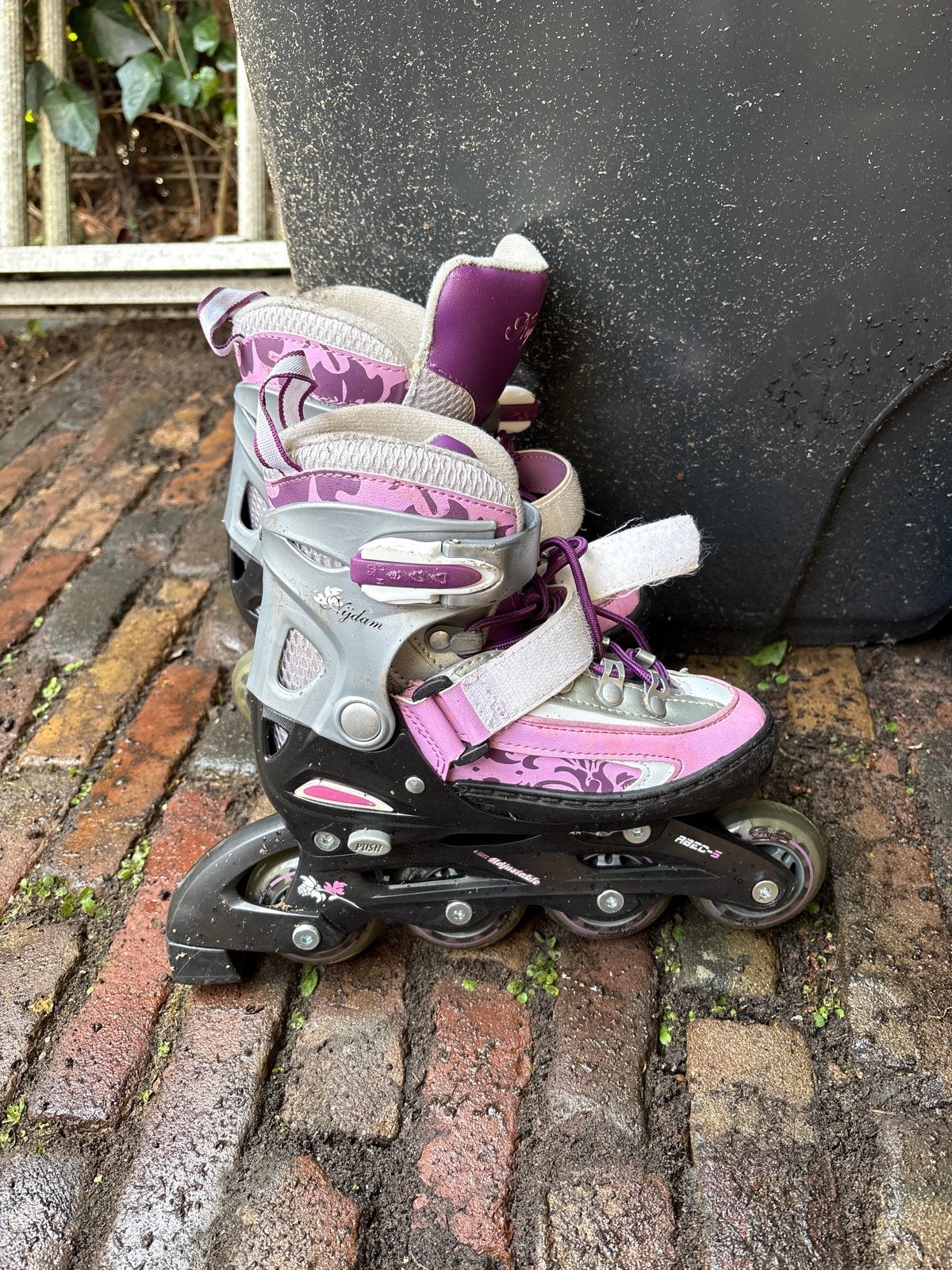 Verstelbare Skeelers Maat 30-33 - Roze/Paars, Kinderen, Inline skates 4 wielen, Ophalen, Overige merken