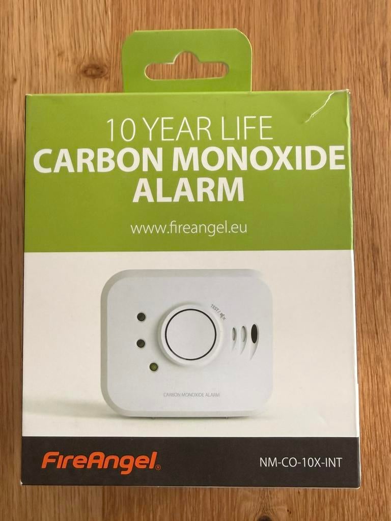 CARBON MONOXIDE ALARM FireAngel NM-CO-10X-INT, Doe-het-zelf en Verbouw, Alarmsystemen, Detector, Sensor of Melder, Nieuw, Ophalen of Verzenden