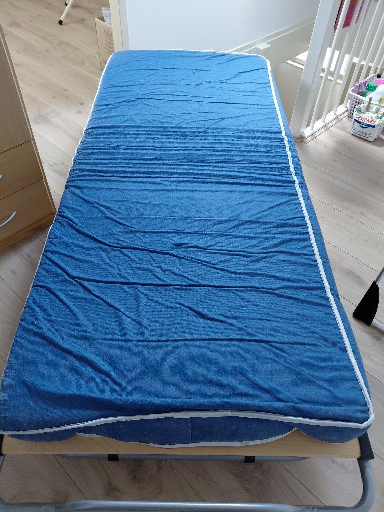 1 persoons opklapbed, Ophalen, Gebruikt, Eenpersoons, 190 cm of minder