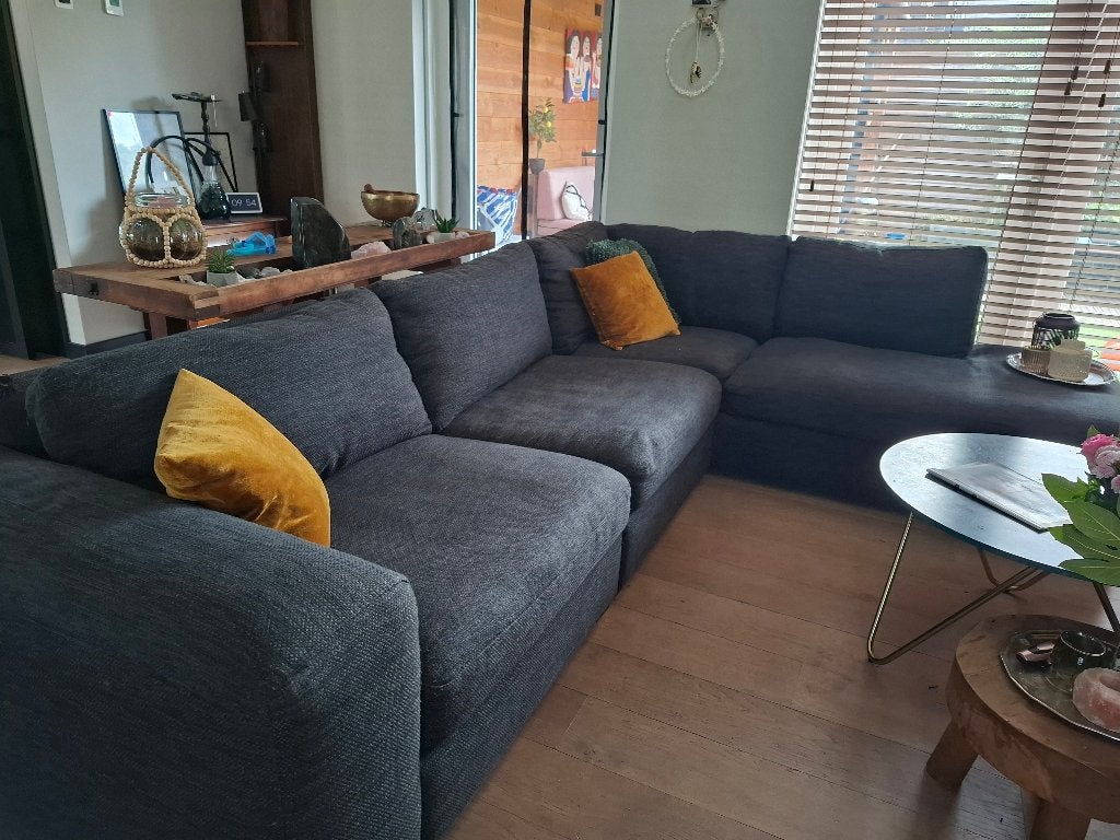 Hoekbank montel, Ophalen, Gebruikt, 125 tot 150 cm, Hoekbank