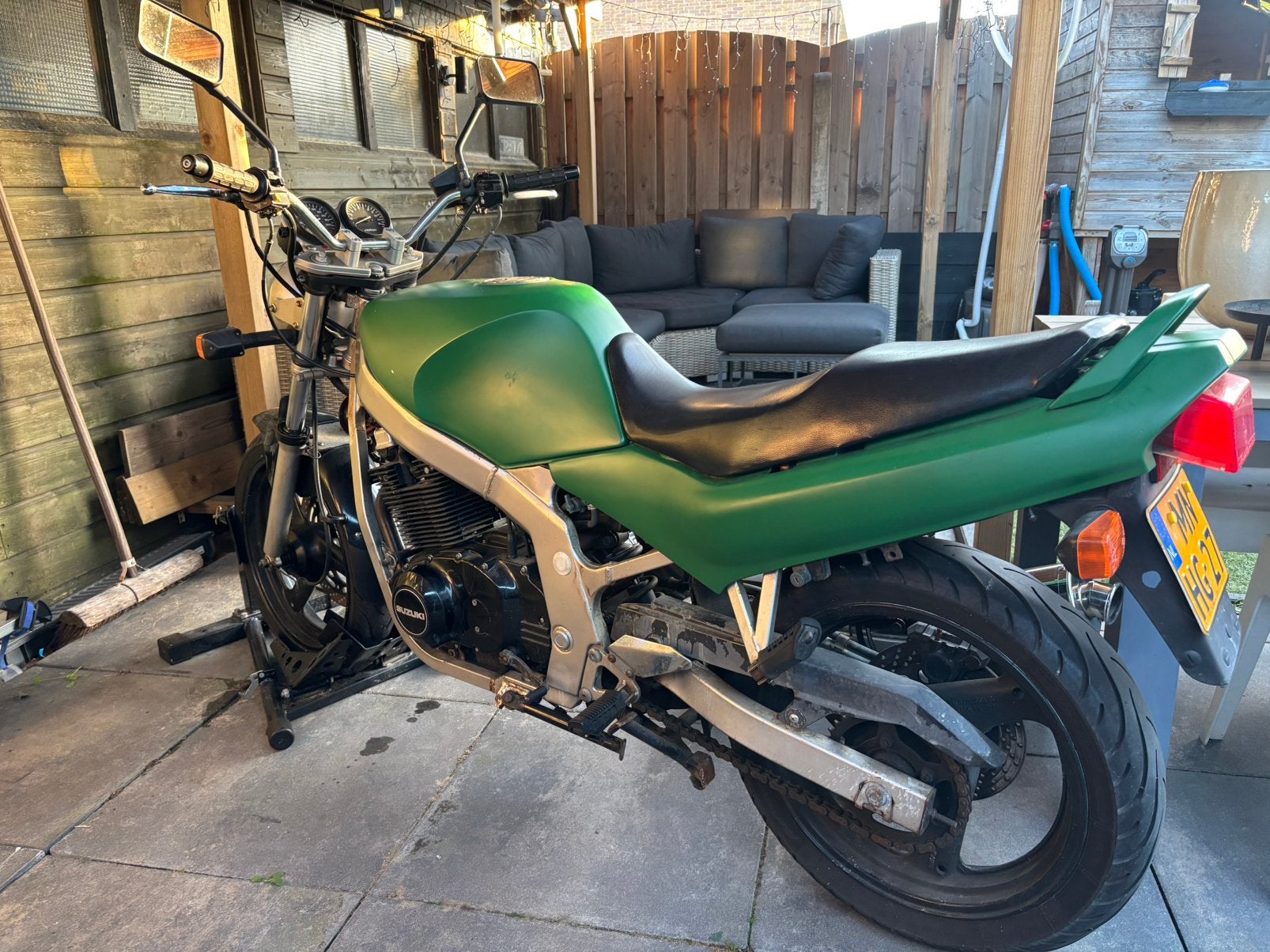 Suzuki GS 500 GM 51B 2 cilinder A2 motorfiets beginnersfiets, Motoren, Ophalen, Gebruikt