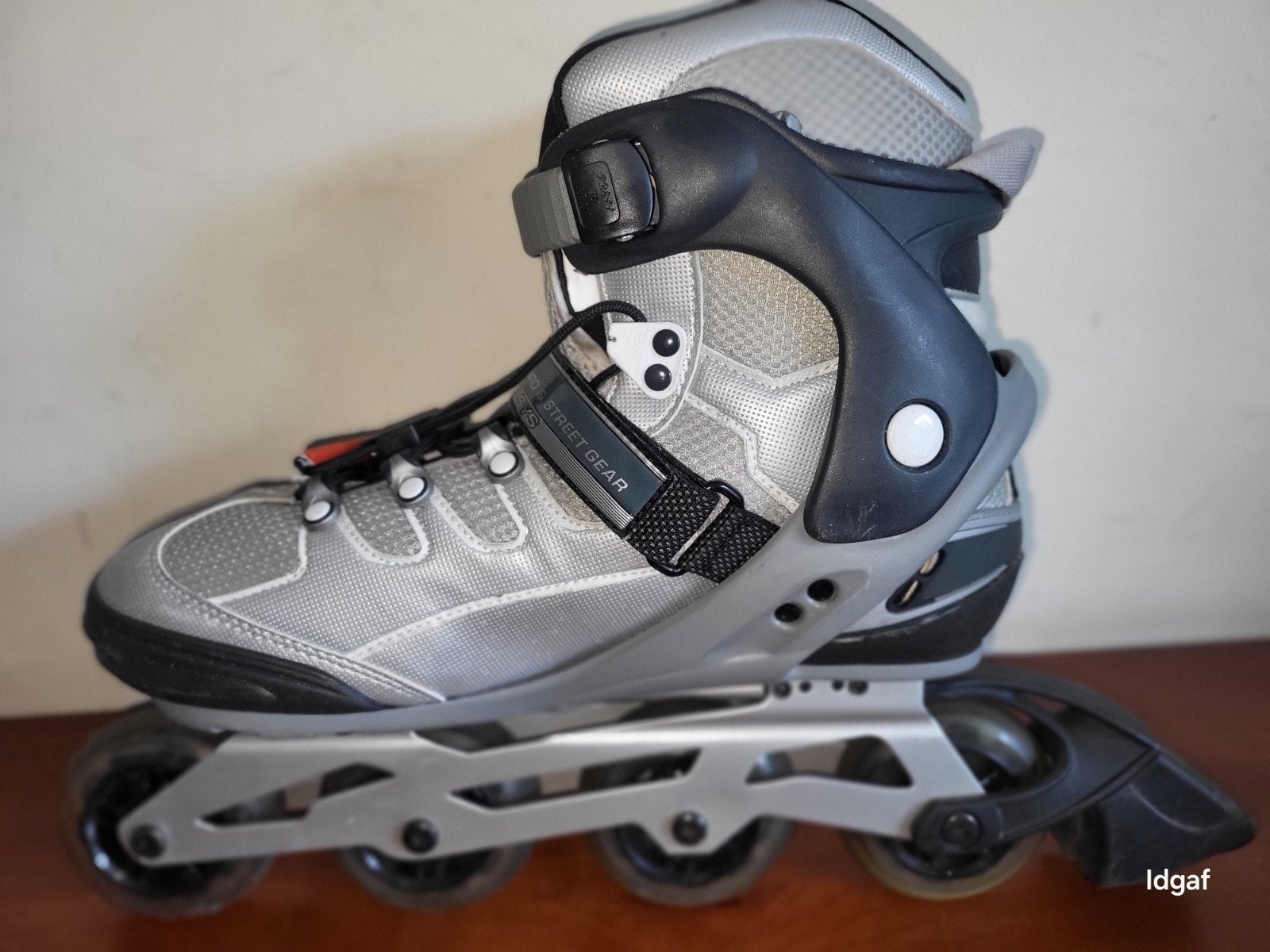 Spex Inline Skates - Maat 45 - Zilver/Zwart, Overige merken, Gebruikt, Dames, Ophalen of Verzenden