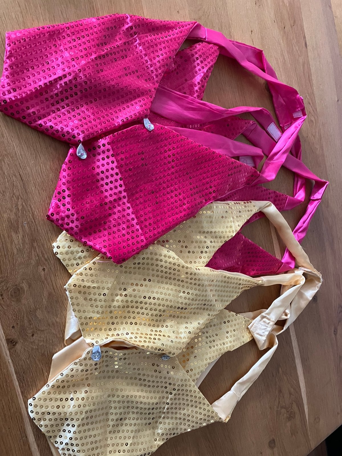 Glitterhesjes dames 5 stuks, Ophalen of Verzenden, Zo goed als nieuw, Carnaval