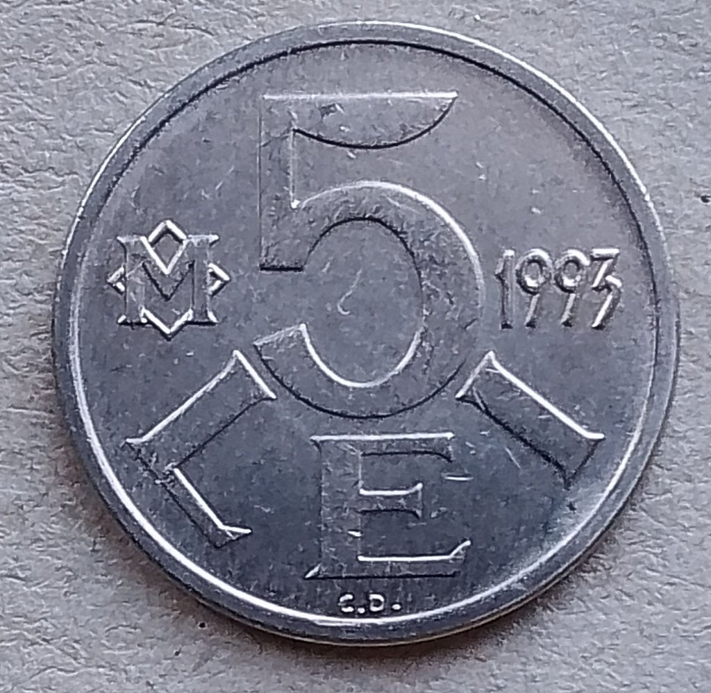 Moldavië, 5 lei 1993, Ophalen of Verzenden, Overige landen, Losse munt