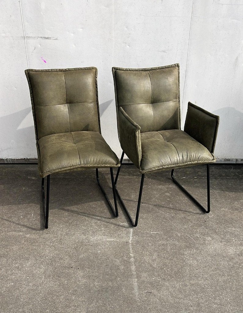 2 moss groene stoelen showroom modellen tower living seda, Ophalen, Twee, Overige kleuren, Nieuw