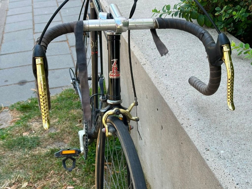 Opknapper Goud Vintage Racefiets - Raleigh Record Sprint, Gebruikt, 57 tot 61 cm, Ophalen, Overige merken