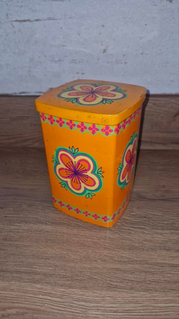 Vintage oranje blik IRA Anita Wangel, Ophalen, Gebruikt, Overige