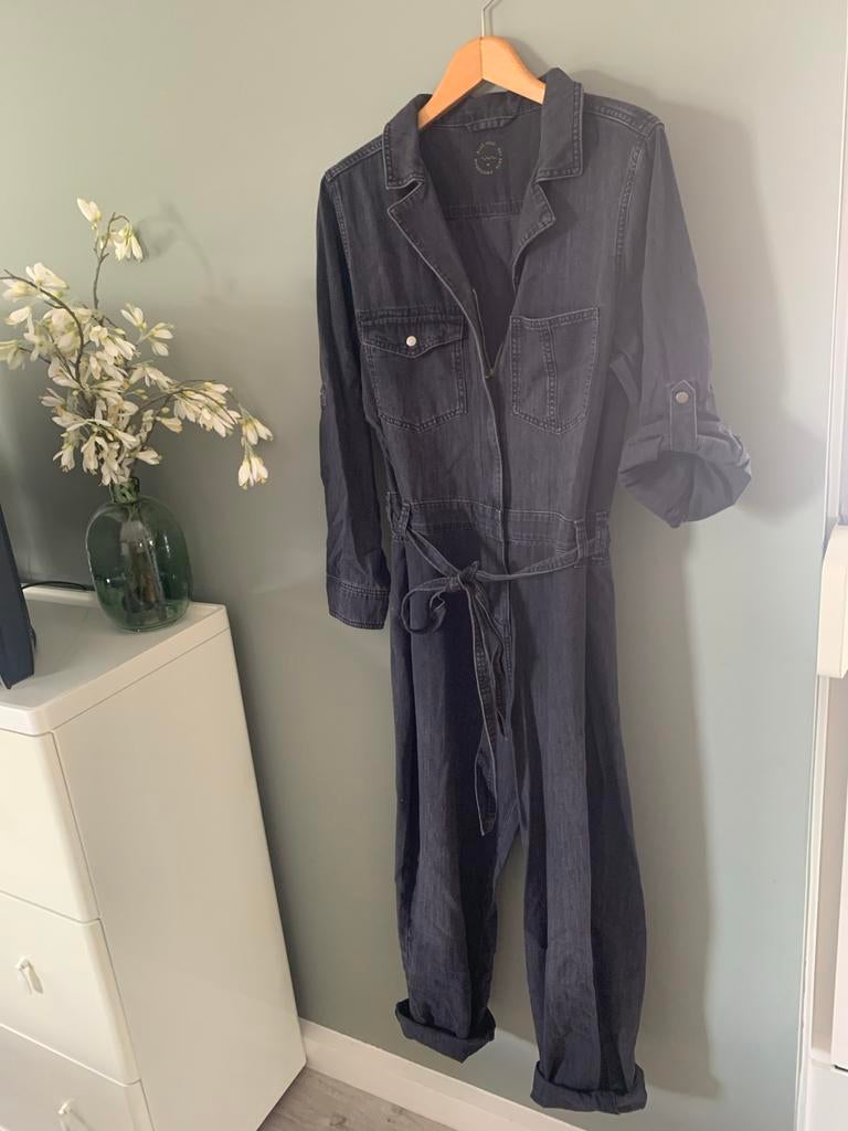 SUMMUM Blue Daze Denim ( donkergrijs) Jumpsuit Maat 44, Ophalen, Nieuw, Maat 42/44 (L), Grijs