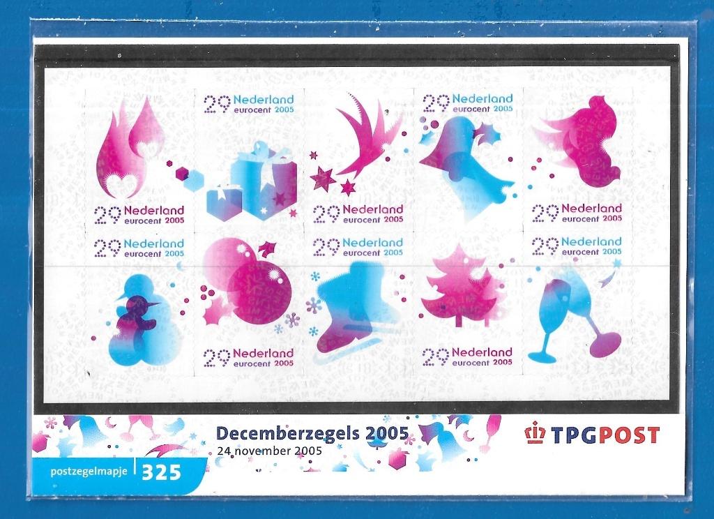 Postzegelmapje 325 - Decemberzegels 2005, Verzenden, Na 1940, Postfris
