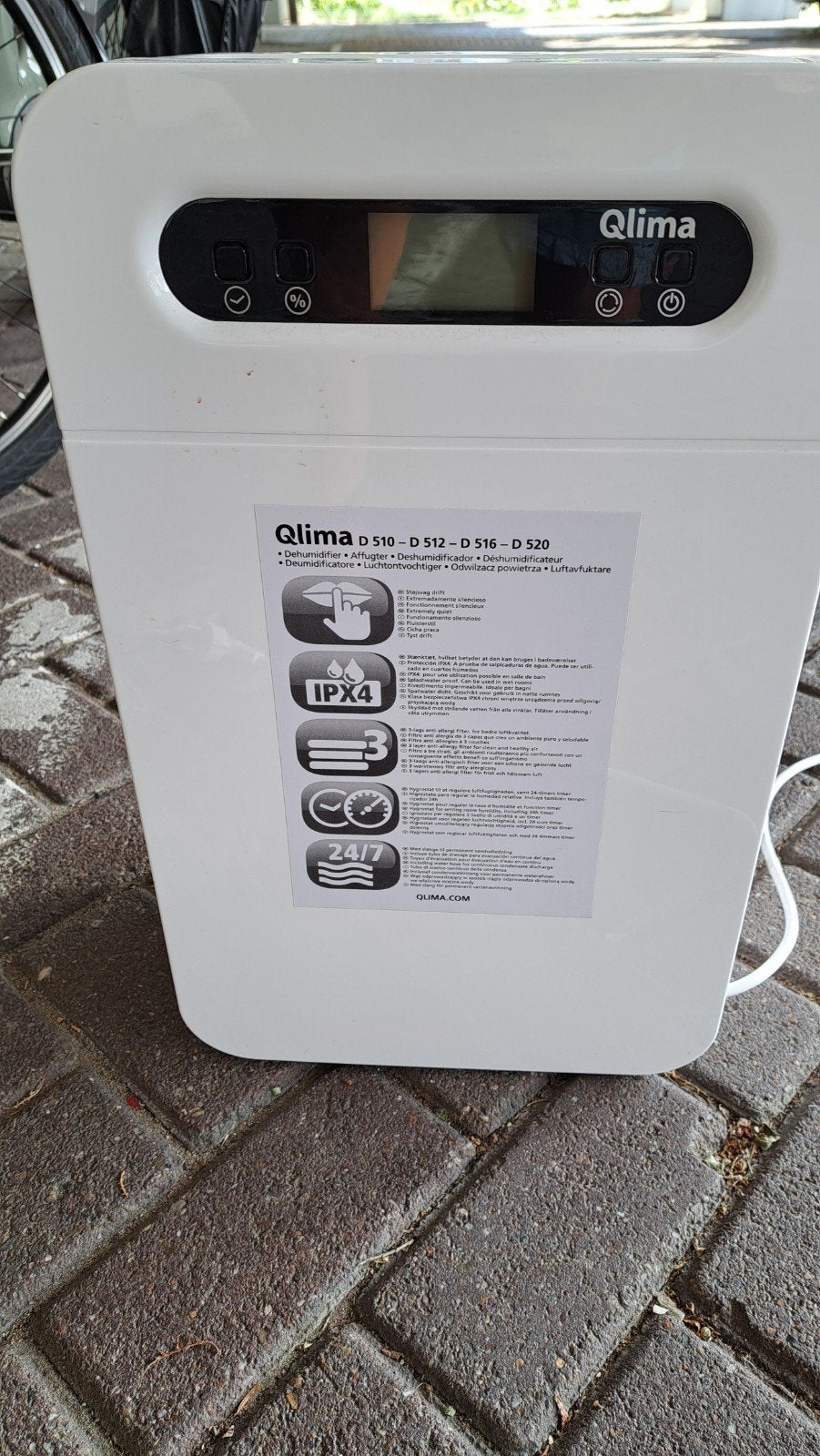 Qlima D 510 Luchtontvochtiger voor vochtige ruimtes, Ophalen, Luchtontvochter