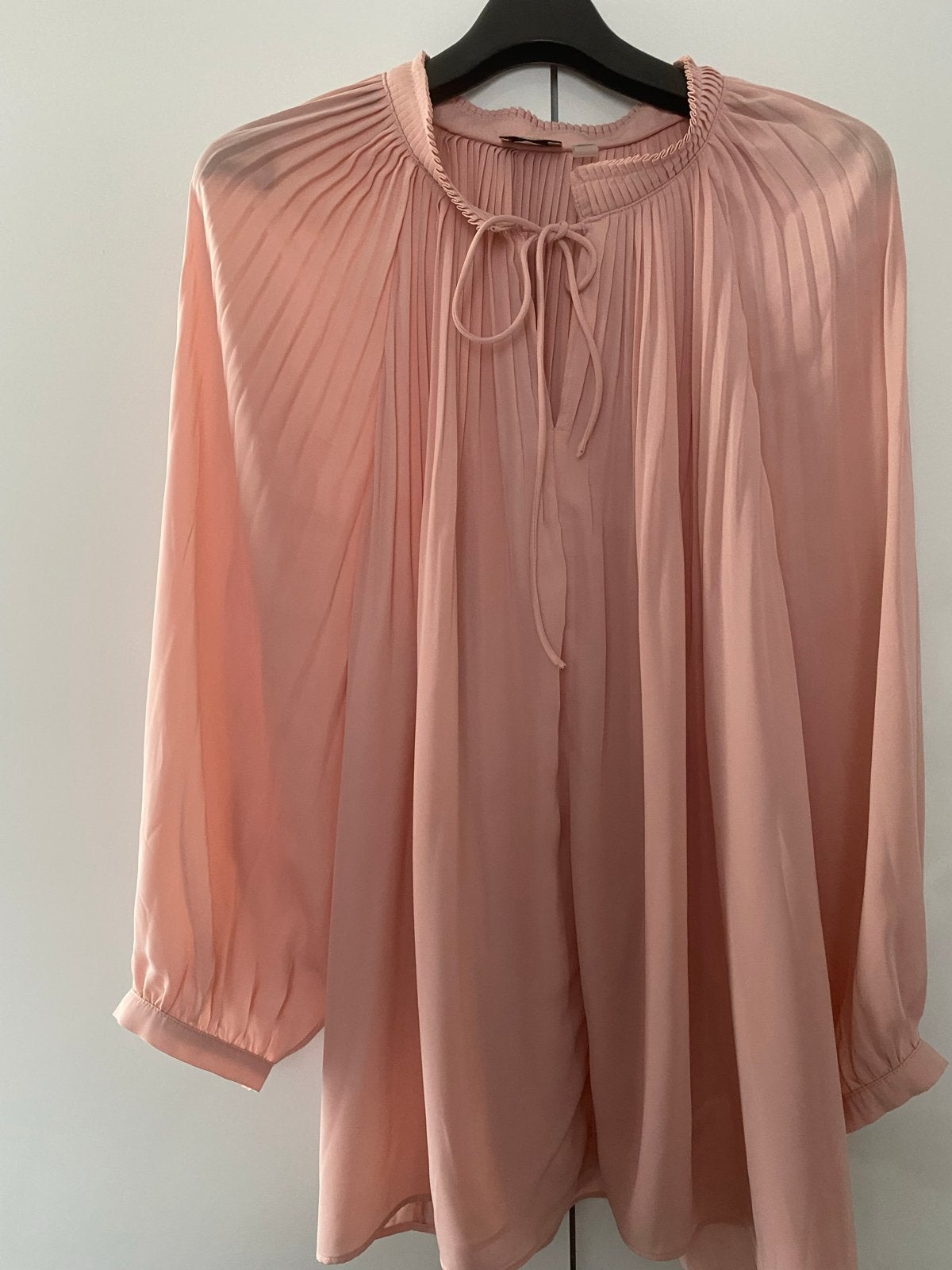 Elie Tahari Woman Roze Plissé Blouse Maat 52, Ophalen of Verzenden, Zo goed als nieuw, Maat 46/48 (XL) of groter, Roze