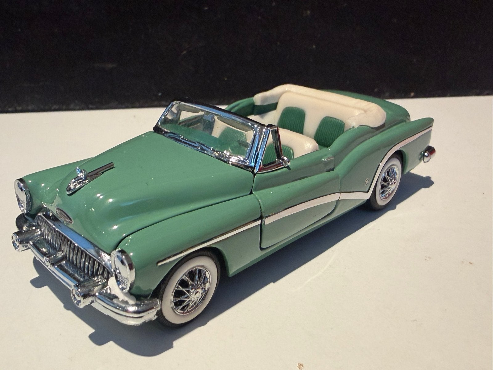 Franklin Mint Buick Roadmaster 1953 Cabriolet - Groen, Ophalen of Verzenden, Zo goed als nieuw, Auto