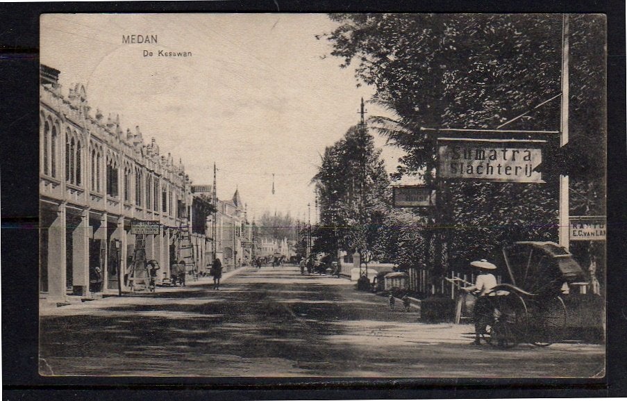 Ned Indië Sumatra slachterij in Kesawan Road in  1905, Ophalen, Voor 1920, Buiten Europa