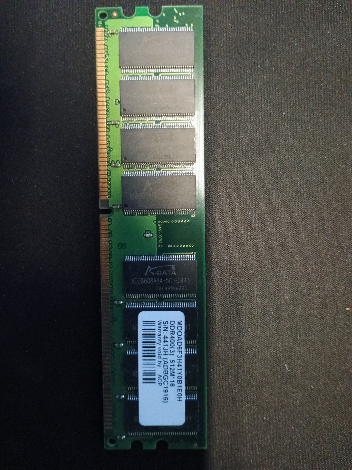 512MB DDR400 PC3200 RAM Geheugenmodule voor Desktop, Computers en Software, RAM geheugen, Ophalen of Verzenden