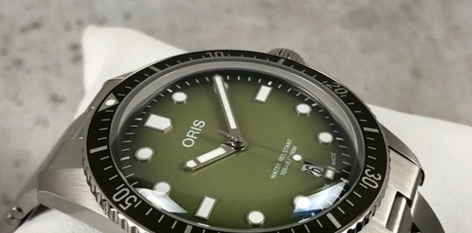 Oris Divers Sixty-Five  groen, 40mm ongedragen, compleet, Sieraden, Tassen en Uiterlijk, Horloges | Heren, Overige merken, Staal