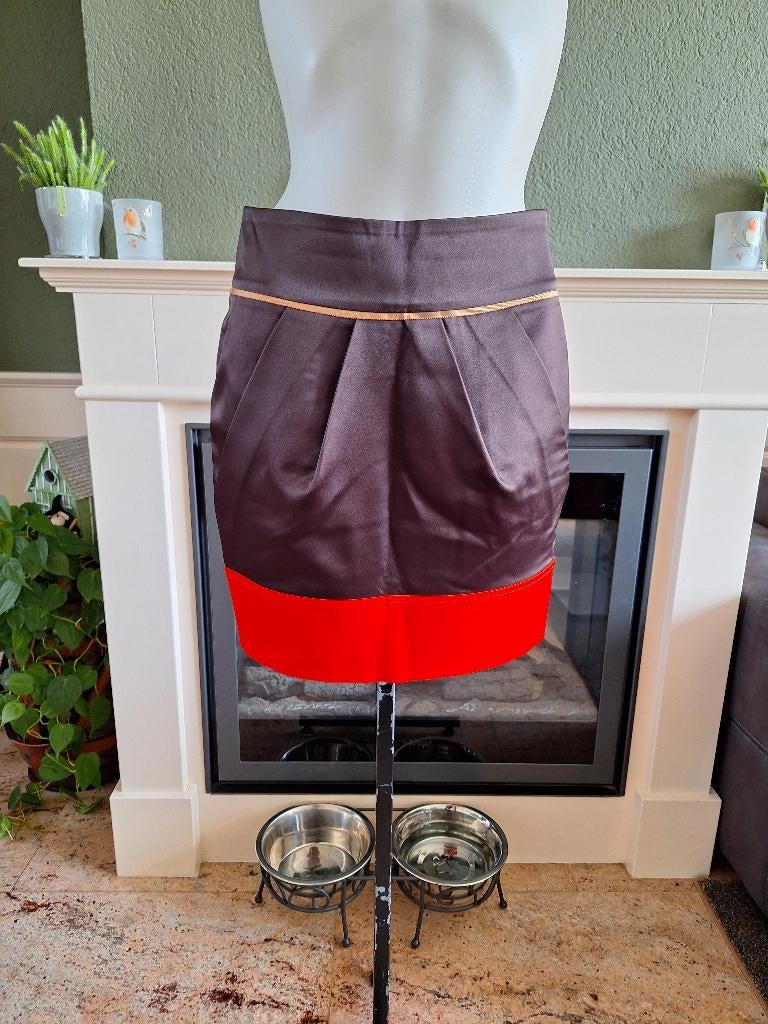 Ted Baker mooie bruin oranje rok S 36 1, Kleding | Dames, Rokken, Bruin, Ophalen of Verzenden, Zo goed als nieuw, Maat 36 (S)