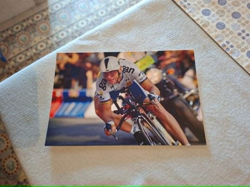 Foto (Repro) Greg Lemond / Equipe Gan / Tour 1994, Verzenden, Zo goed als nieuw, Overige sporten, Poster, Plaatje of Sticker