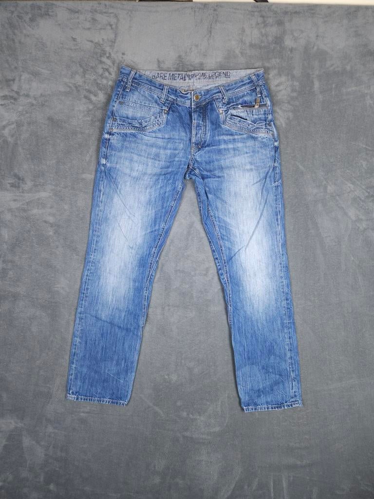 Pme Legend Broek Bare Metal W36 L32 Blauw Pall Mall Straigh., W36 - W38 (confectie 52/54), Blauw, ., Ophalen of Verzenden