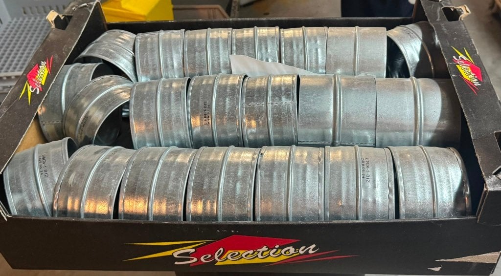 61 PARTIJ 21 spiro sok 125 (voorbuis) voor €22 vadouden, Afvoer, Pvc, Brouwerstraat 14, Nieuw