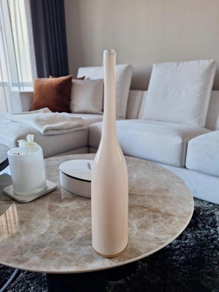 Vaas Murano Glas, Ophalen, Overige kleuren, 38 cm, Handgemaakt