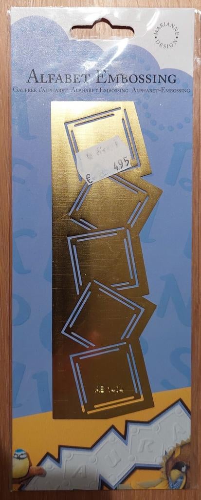Alfabet Embossing Mal - Marianne Design, Hobby en Vrije tijd, Kaarten | Zelf maken, Ophalen of Verzenden, Zo goed als nieuw, Overige thema's