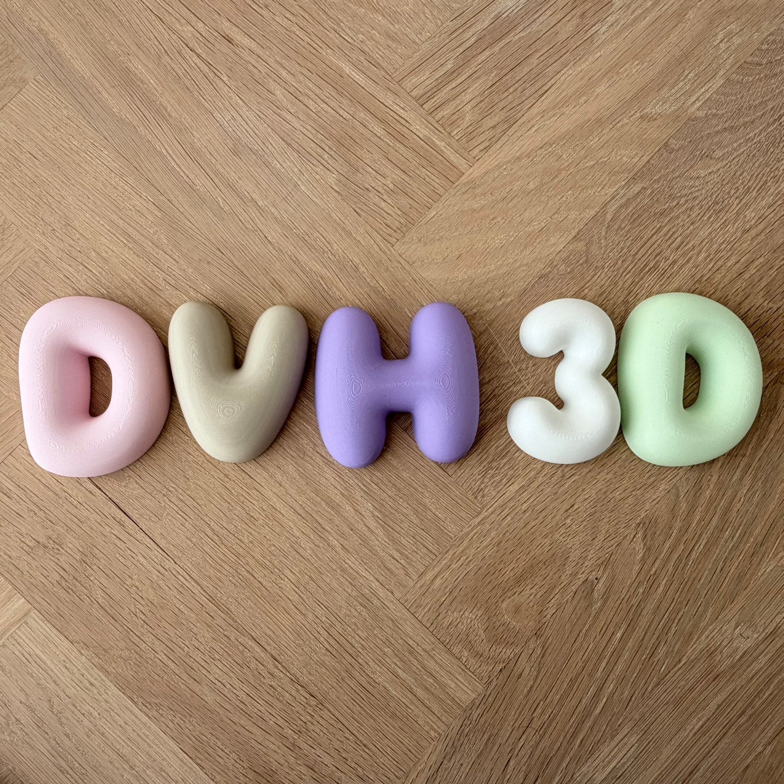 Bubbel letters 3D geprint, Ophalen of Verzenden, Nieuw