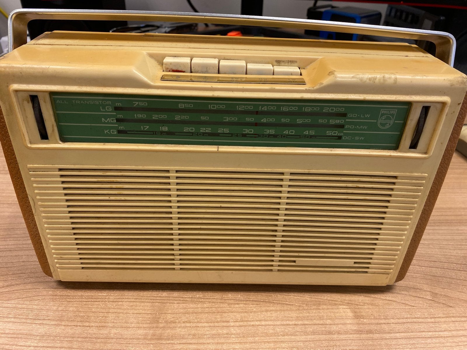 Vintage Transistorradio - Philips - Jaren '60/'70, Ophalen of Verzenden, Gebruikt, Transistorradio