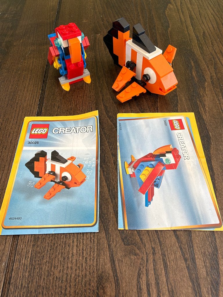 LEGO dier vis vogel 30025 30021, Lego, Inclusief instructies, Ophalen of Verzenden, Zo goed als nieuw