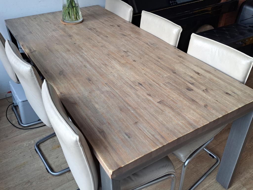 Henders & Hazel design eettafel tafel, Huis en Inrichting, Ophalen, Gebruikt, Design, 150 tot 200 cm