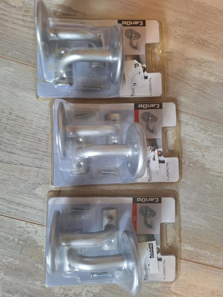 3 sets trapleuninghouders nieuw, Ophalen of Verzenden, Nieuw, Rvs