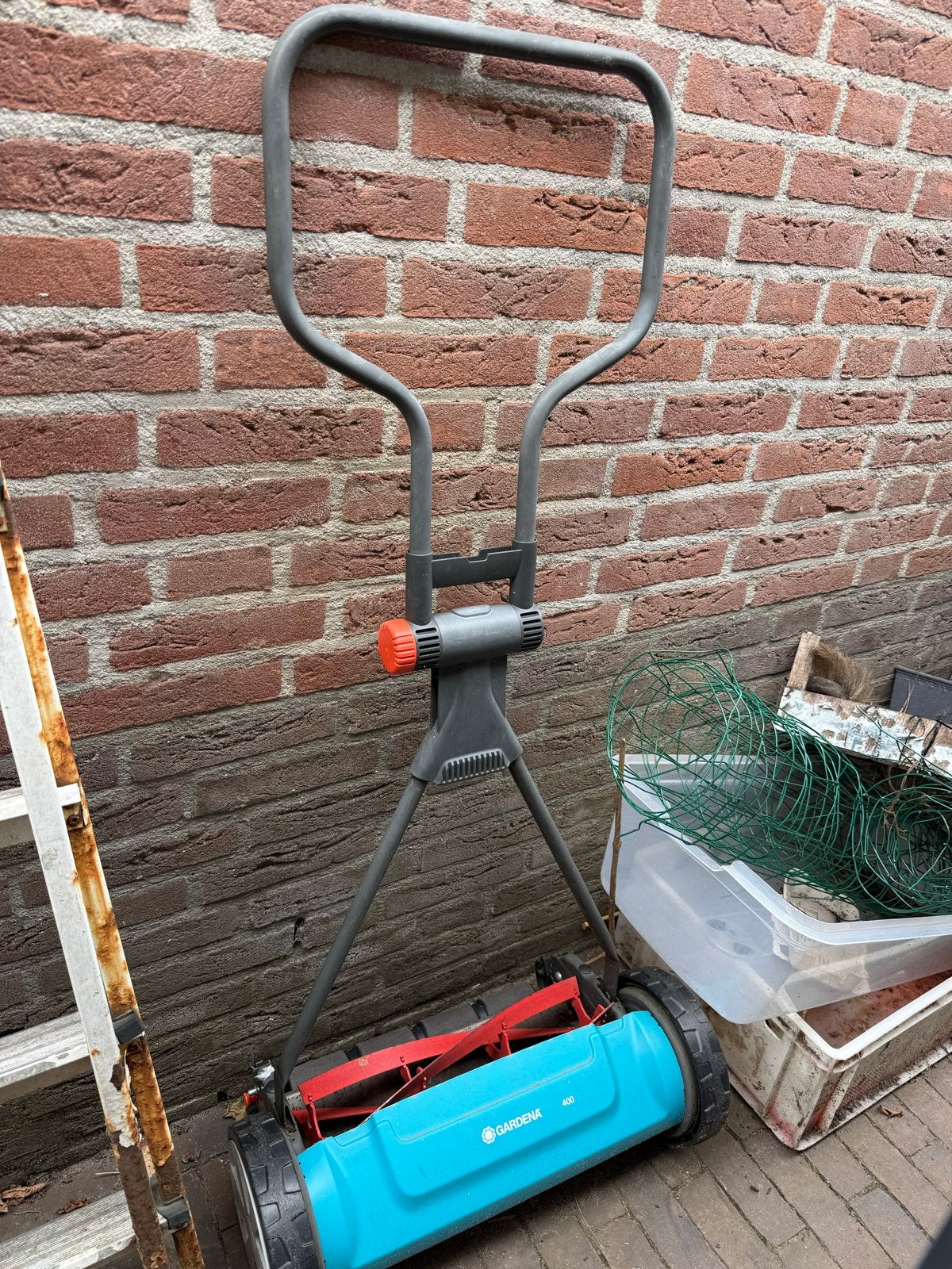 Gardena 400 Handgrasmaaier - Zo goed als nieuw, Tuin en Terras, Grasmaaiers, Ophalen, Handgrasmaaier, Zo goed als nieuw, 40 t/m 49 cm