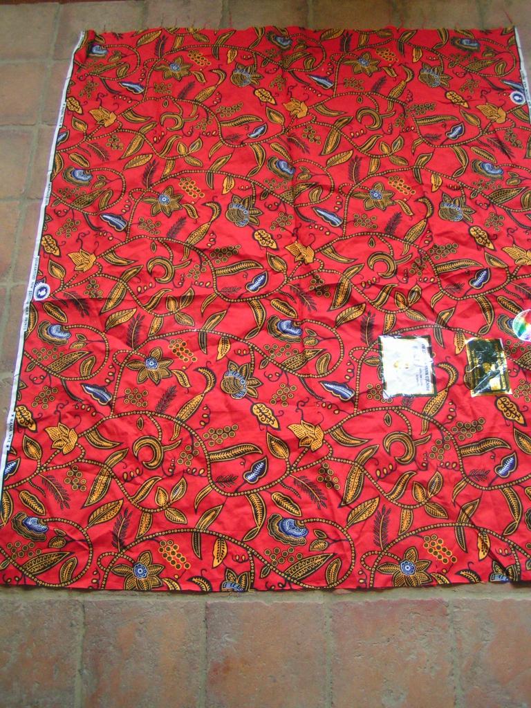coupon batik nr WW 50, Verzenden, 120 cm of meer, Nieuw, Katoen