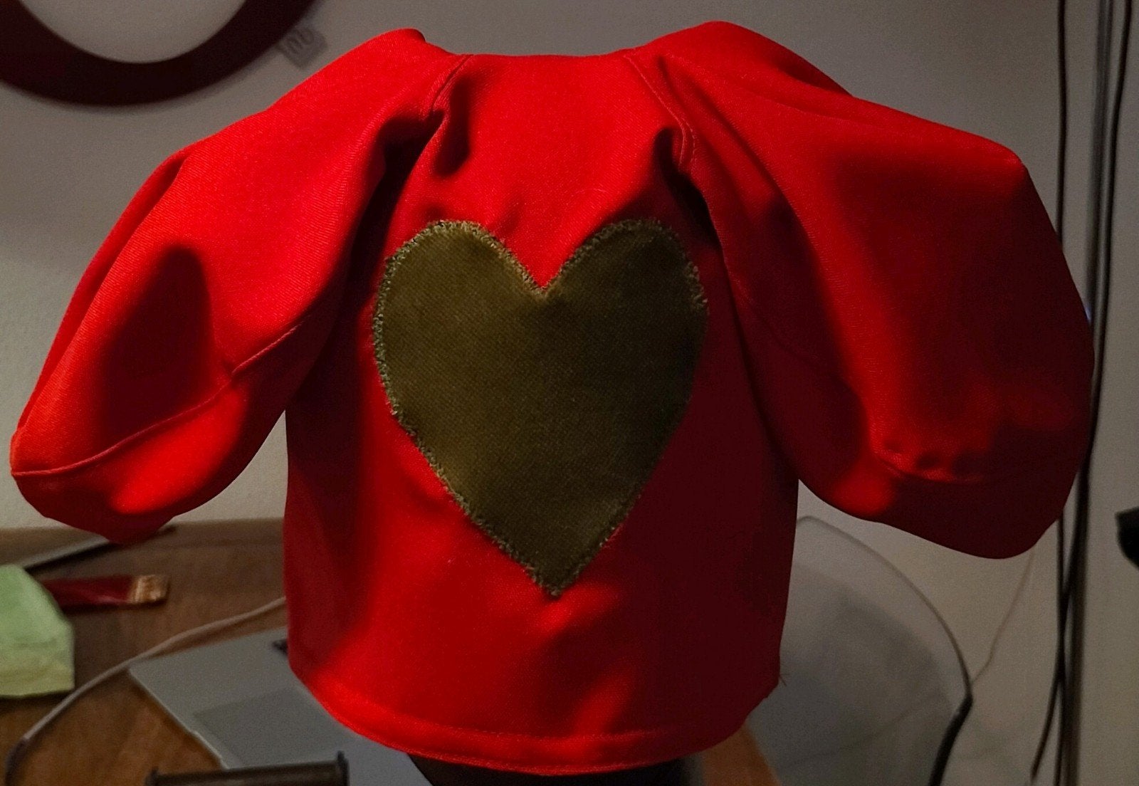 kabouternplop Muts - Rood met Groen Hart, Verzenden, Nieuw, Overige maten