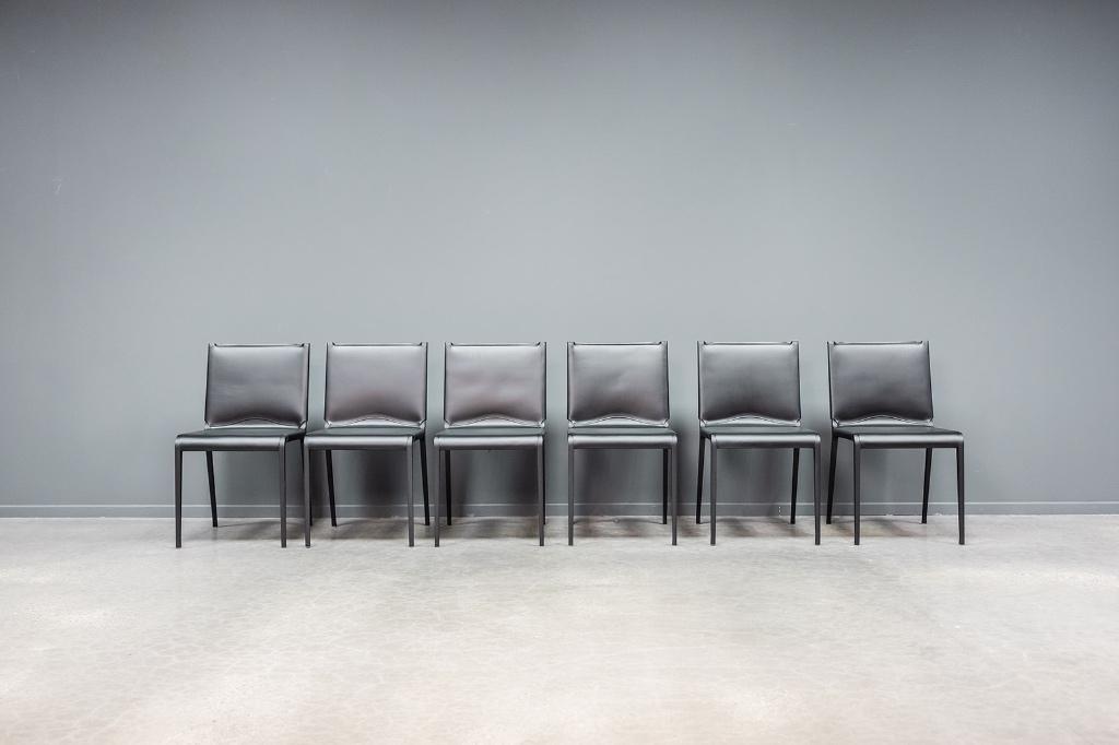 Bikappa chair, 6x, Huis en Inrichting, Stoelen, Ophalen of Verzenden, Zo goed als nieuw, Zwart, Vijf, Zes of meer stoelen