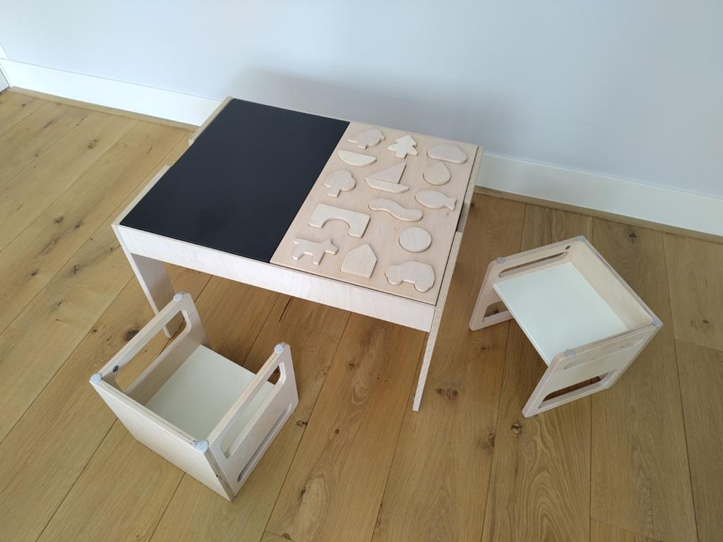 Filipok Speeltafel (Montessori) TAFI met 2 stoelen, Kinderen en Baby's, Kinderkamer | Tafels en Stoelen, Ophalen, Tafel(s) en Stoel(en)