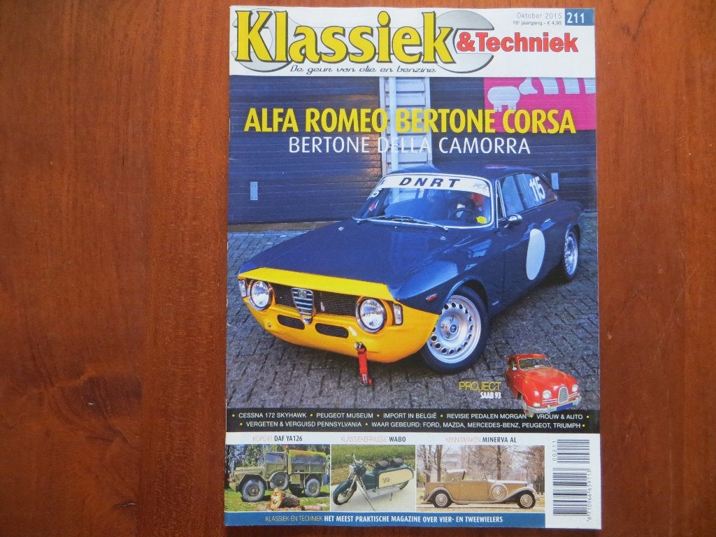 Klassiek & Techniek 211 Alfa Romeo Giulia Sprint GTA, DAF YA, Verzenden, Nieuw, Alfa Romeo