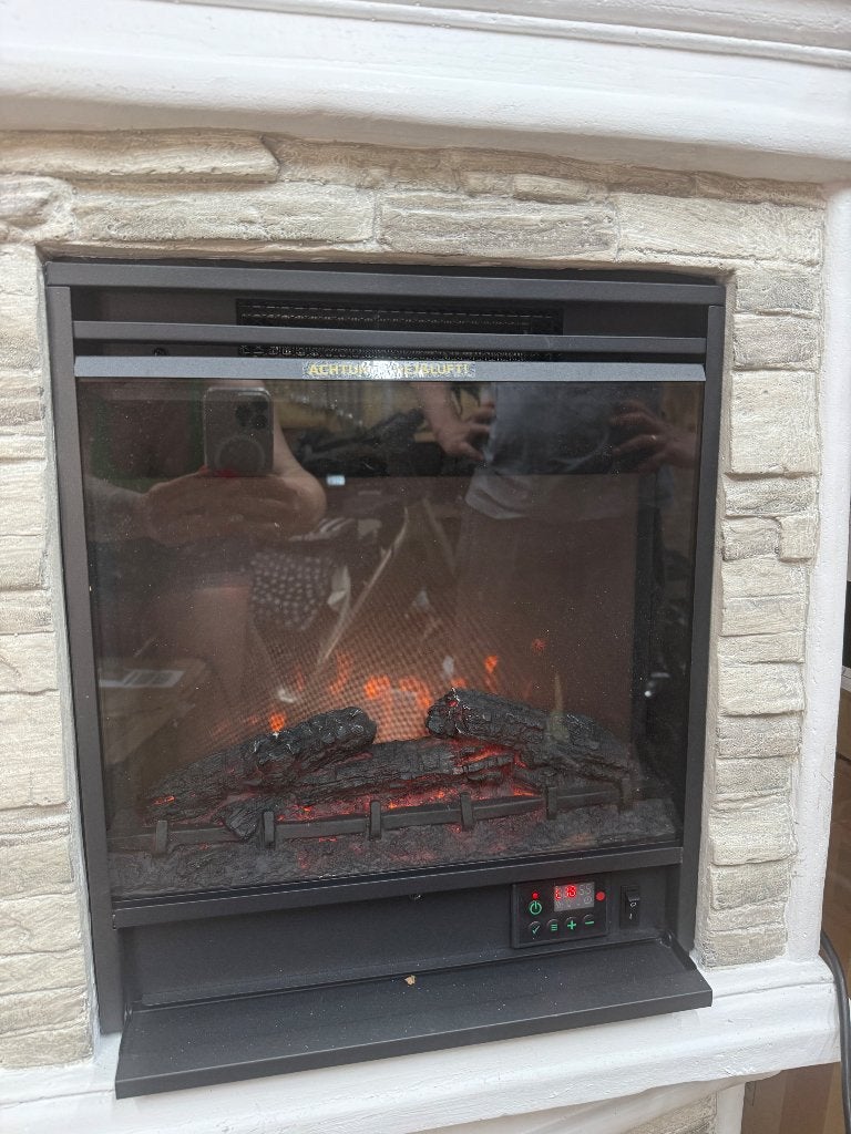 decoratieve open haard, Huis en Inrichting, Haarden, Gebruikt, Elektrische haard, Ophalen