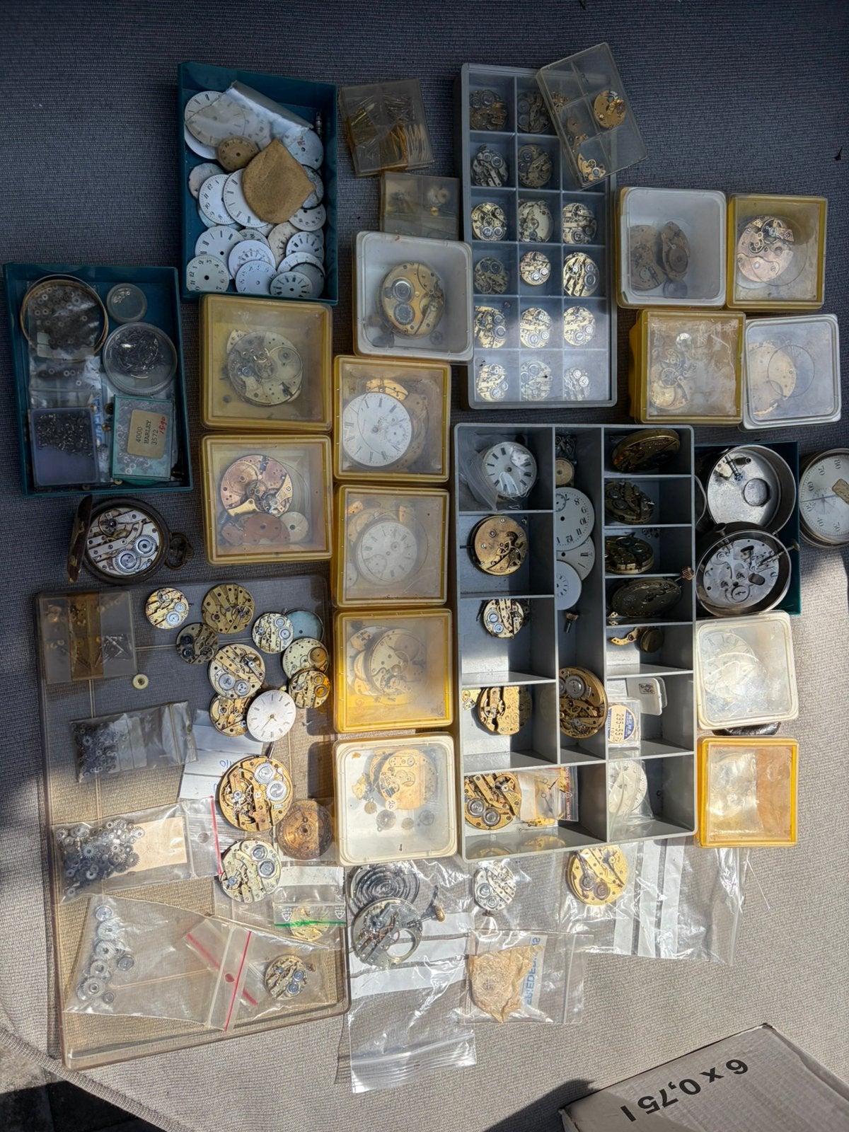 Partij antieke zakhorloge onderdelen, Ophalen of Verzenden, Zo goed als nieuw, Overige materialen, Overige merken