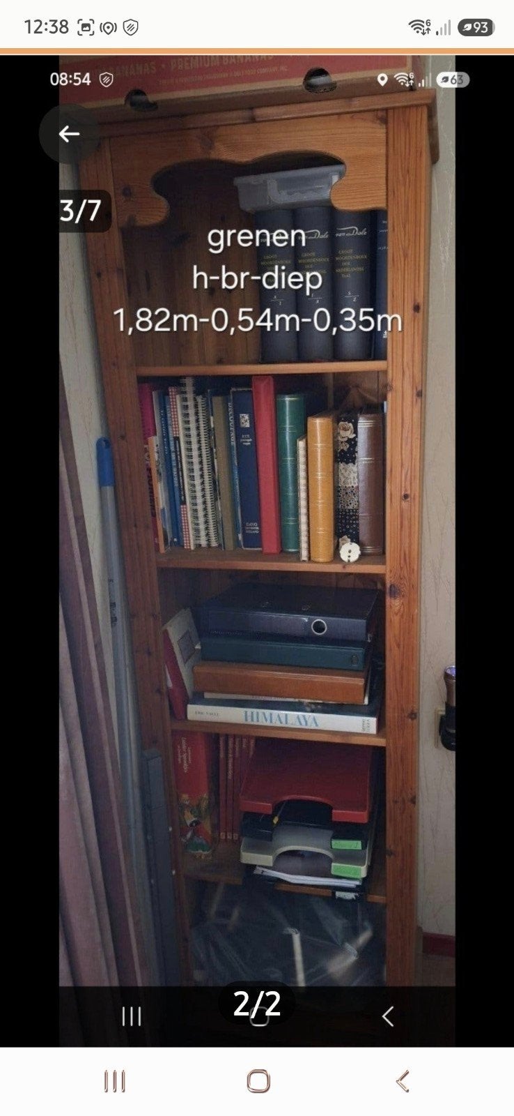Boekenkast, Ophalen, 25 tot 50 cm, 50 tot 100 cm, 150 tot 200 cm