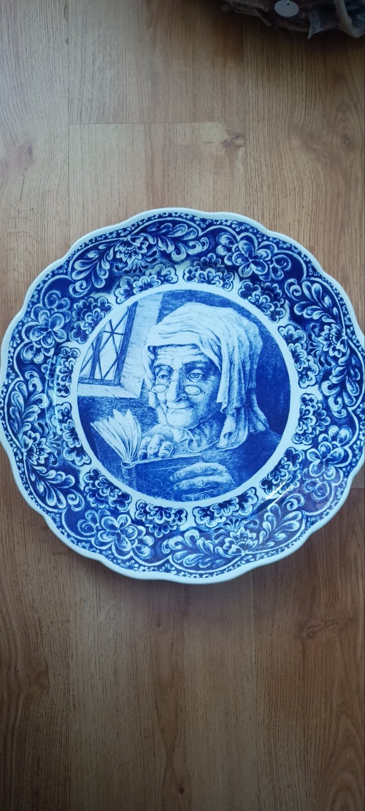 Antiek Boch Frères La Louvière Delft wandbord, Ophalen of Verzenden