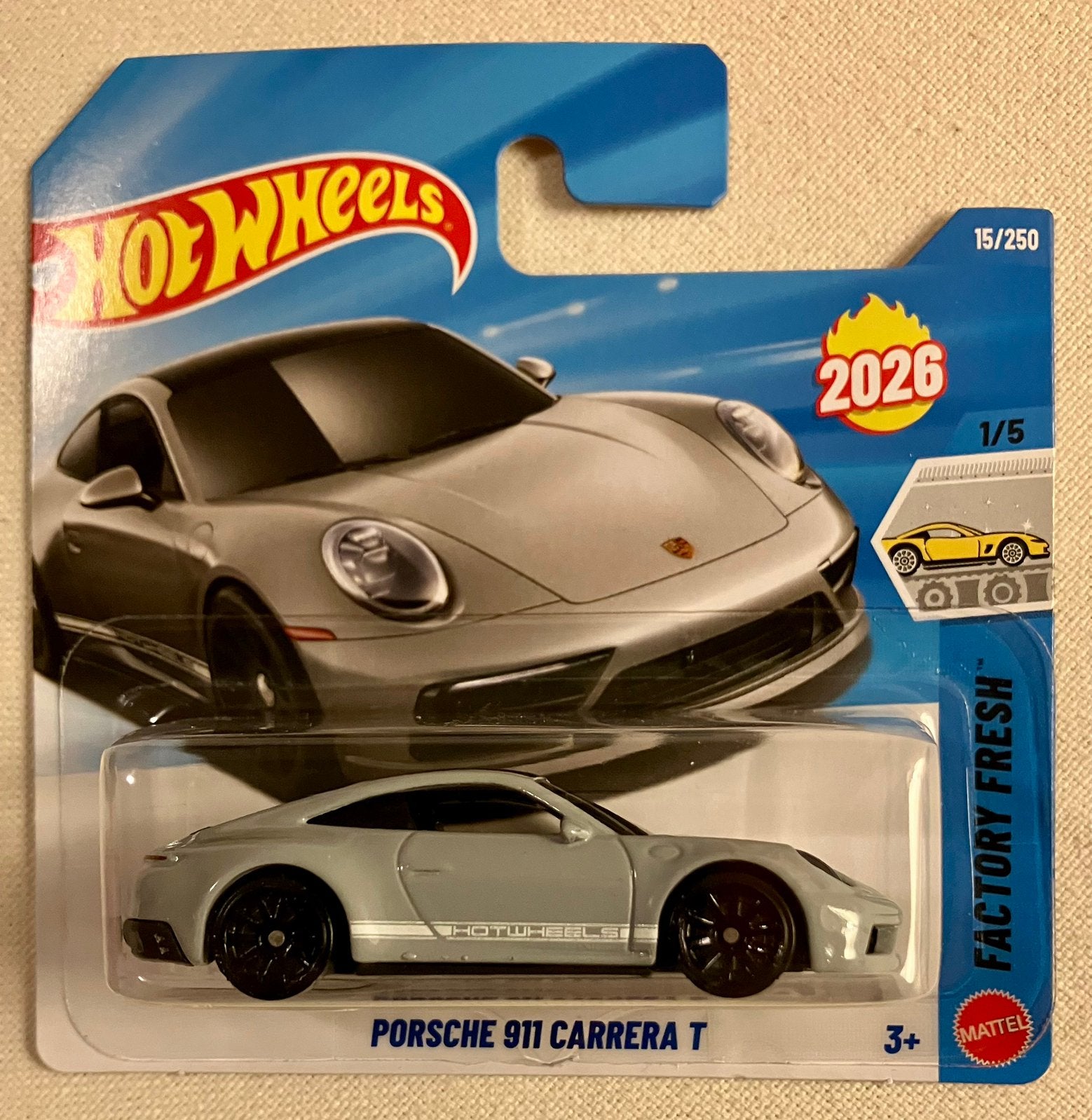 Hot Wheels Porsche 911 Carrera T Hotwheels, Ophalen of Verzenden, Nieuw, Auto