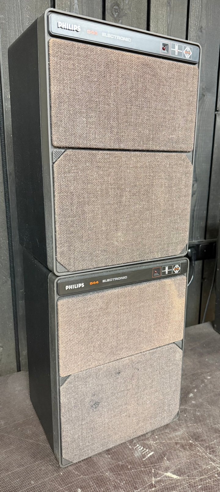 Set 2 stuks Philips MFB boxen 544, Audio, Tv en Foto, Luidsprekers, Ophalen, Zo goed als nieuw, Minder dan 60 watt, Philips