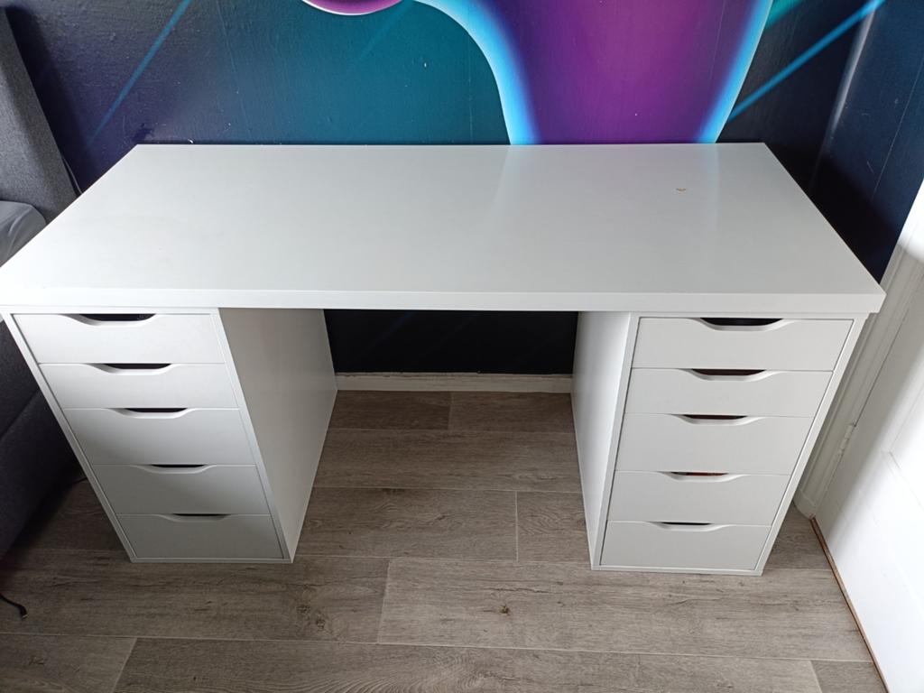Alex Ikea bureau / ladekasten, Huis en Inrichting, Ophalen, Met lades, Gebruikt, Spaanplaat of MDF