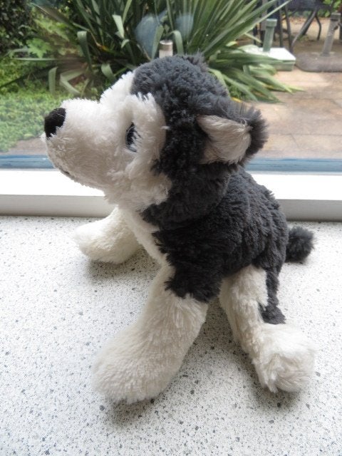 Husky Huskie hond van IKEA Livlig meet ca 26 cm velours, IKEA, Zo goed als nieuw, Wasbaar, Hond