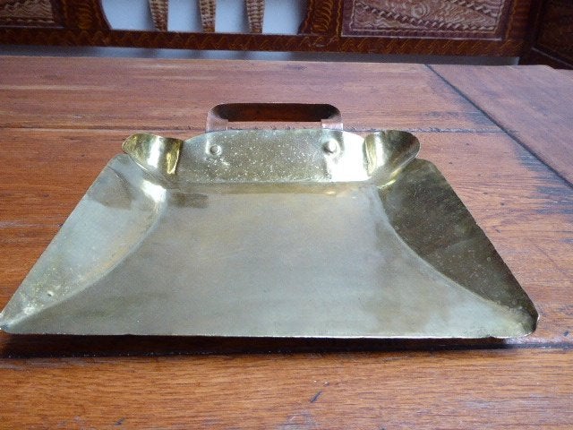 Antiek koperen vloer blik, Ophalen of Verzenden, Koper