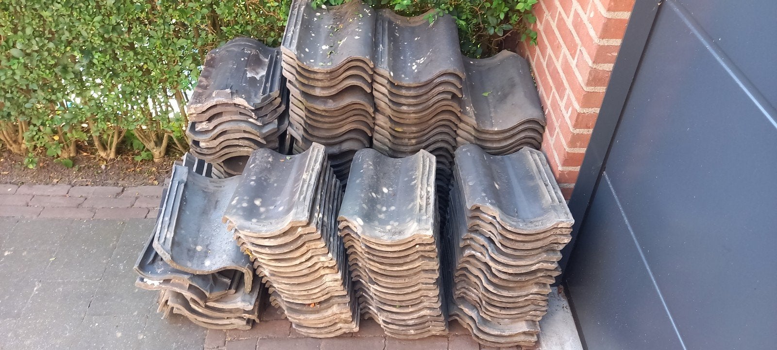Dakpannen gratis, Ophalen, Steen of Klei, 15 m² of meer, Dakpannen