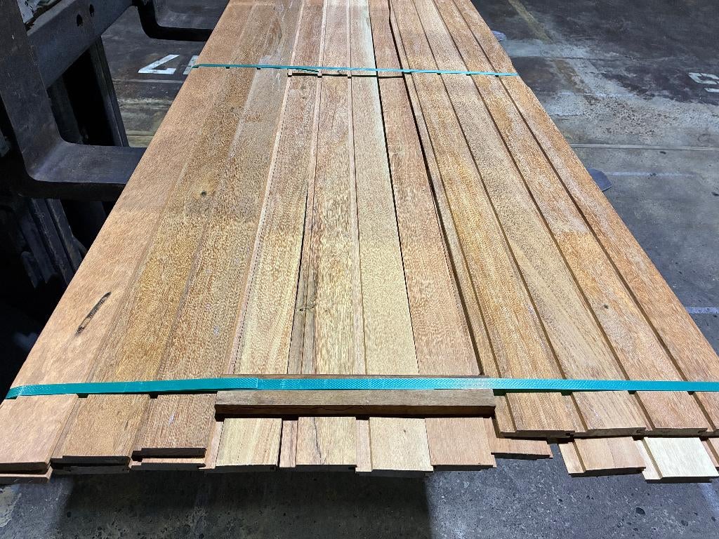sponningschroot-rabatdelen- Hardhout-Sucupira Amarela-16x84, Ophalen, Overige typen, Nieuw, Hardhout