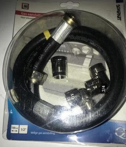 Gasaansluiting kabel met 3stukjes., Ophalen