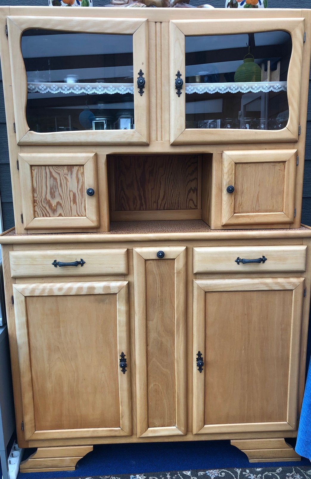 Buffetkast antiek Frans met stokbrodenlade, Huis en Inrichting, Gebruikt, 150 tot 200 cm, 25 tot 50 cm, Overige houtsoorten